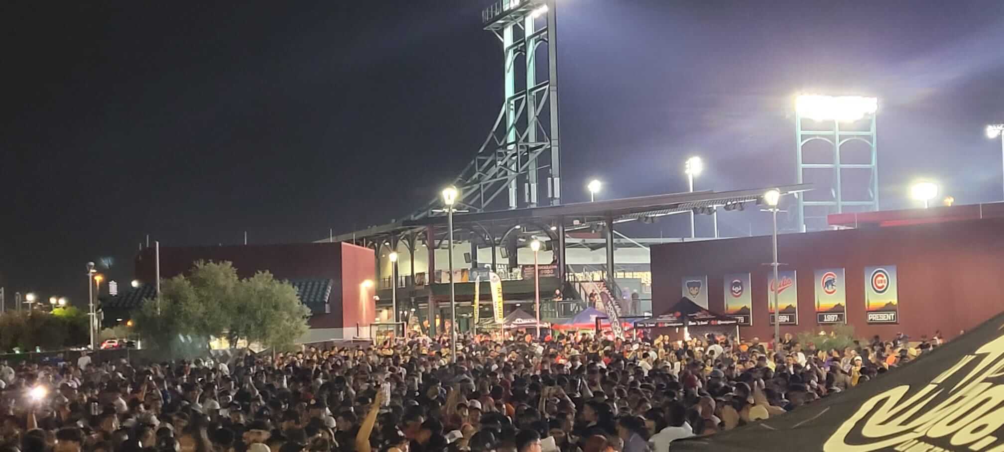 Fans filling the stands