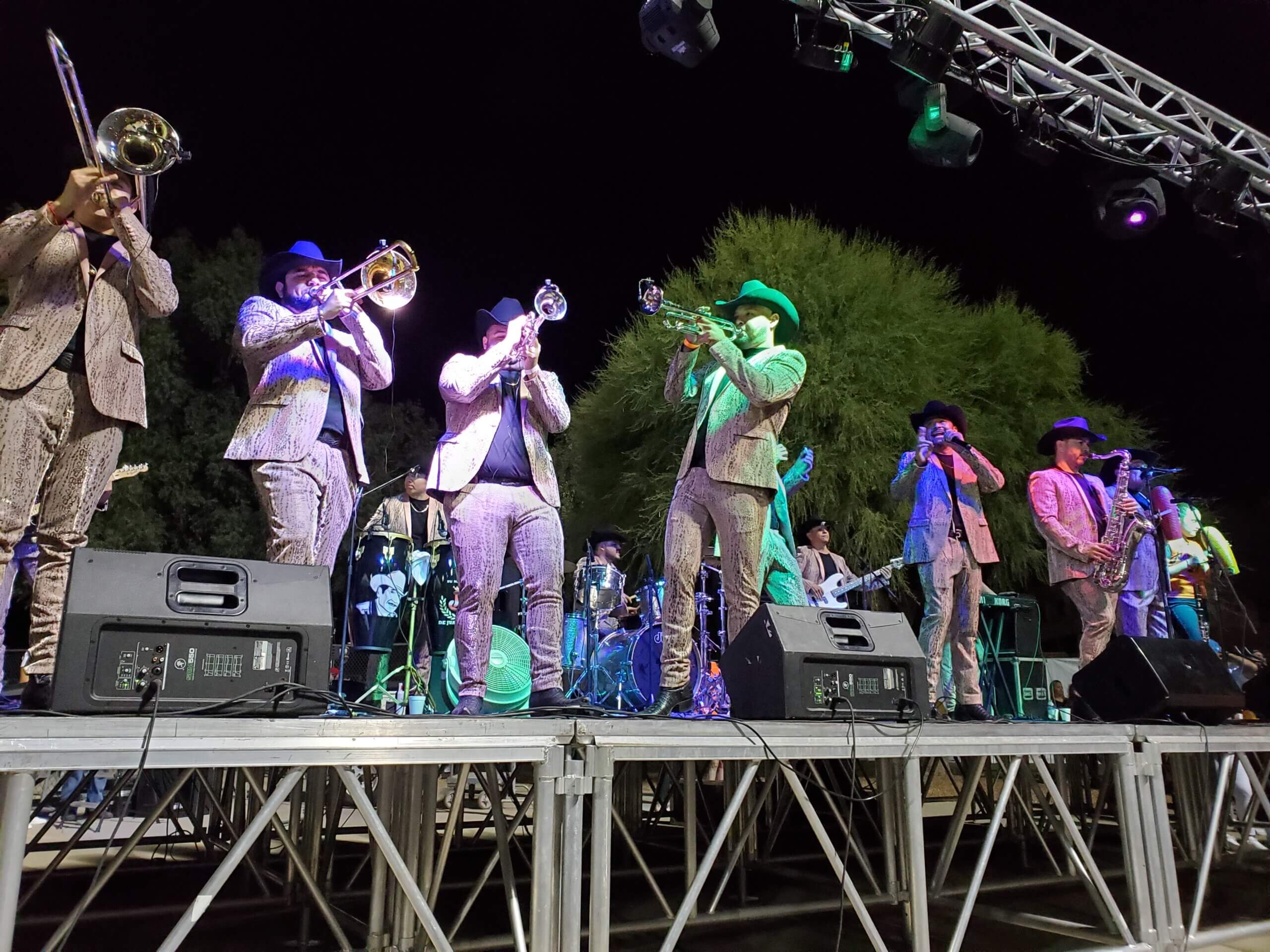 Stadium under the night lights